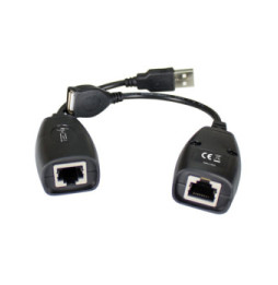 Przedłużacz Extender USB do 50m po kablu sieciowym RJ45