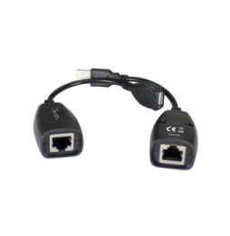 Przedłużacz Extender USB do 50m po kablu sieciowym RJ45