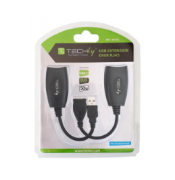 Przedłużacz Extender USB do 50m po kablu sieciowym RJ45