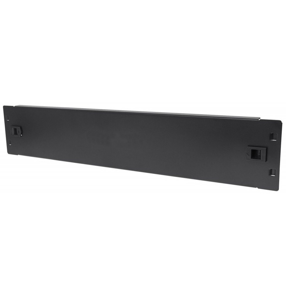 Panel maskujący 2U 19" zatrzaskowy czarny