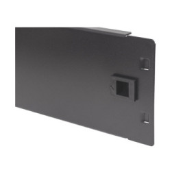 Panel maskujący 2U 19" zatrzaskowy czarny