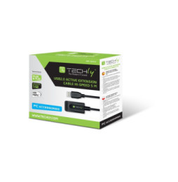 Kabel USB 2.0 przedłużacz aktywny USB-A na USB-A M/F 5m