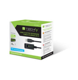 Kabel USB 2.0 przedłużacz aktywny USB-A na USB-A M/F 20m