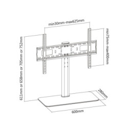Ramię biurko lcd 32-55' stand