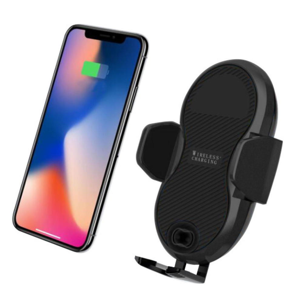 Techly 108781 Uchwyt automatyczny do telefonu z ładowarką Qi 10W