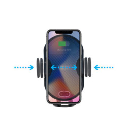 Techly 108781 Uchwyt automatyczny do telefonu z ładowarką Qi 10W