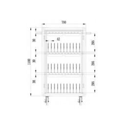 Szafa do ładowania 30 tabletów 30 portów USB 5V 30 gniazd AC