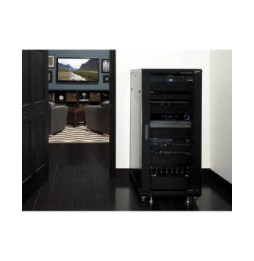 Szafa Rack 19 15U 600x600 Audio/Video stojąca czarna