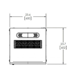 Szafa Rack 19 15U 600x600 Audio/Video stojąca czarna