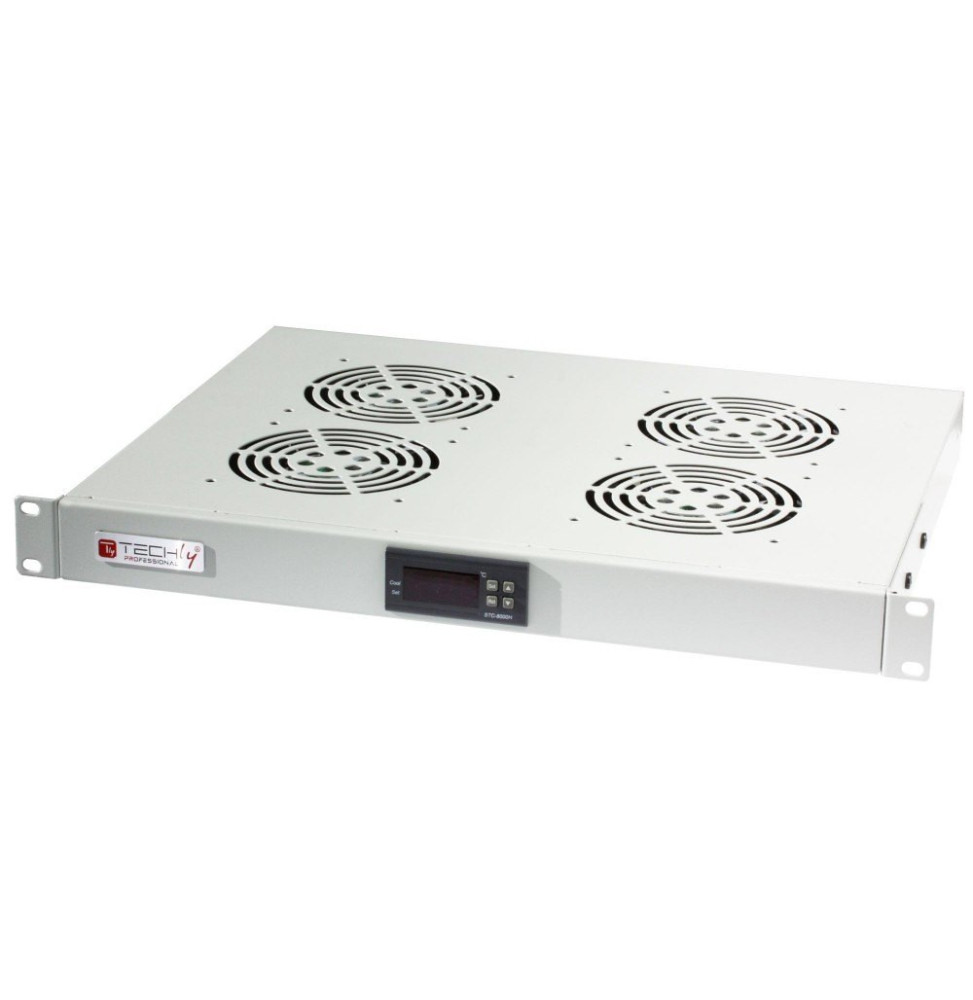 Panel chłodzący 4x23W Rack 19 1U wewnętrzny, termostat LED