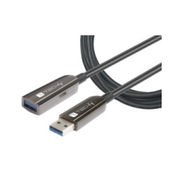 Kabel USB 3.0 optyczny przedłużacz USB-A na USB-A M/F 20m