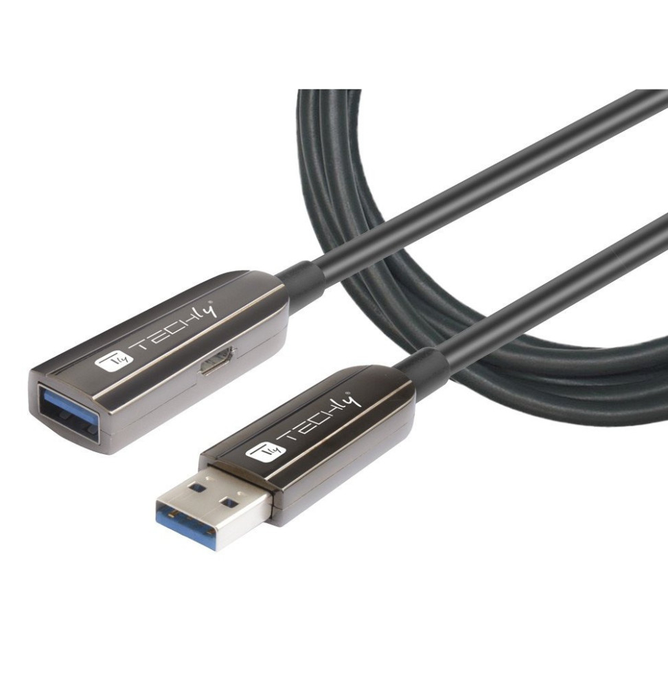 Kabel USB 3.0 optyczny przedłużacz USB-A na USB-A M/F 20m