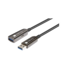Kabel USB 3.0 optyczny przedłużacz USB-A na USB-A M/F 20m