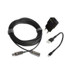 Kabel USB 3.0 optyczny przedłużacz USB-A na USB-A M/F 20m