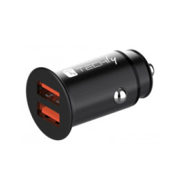 Techly 365382 Samochodowa ładowarka 2x USB 36W 5-12V