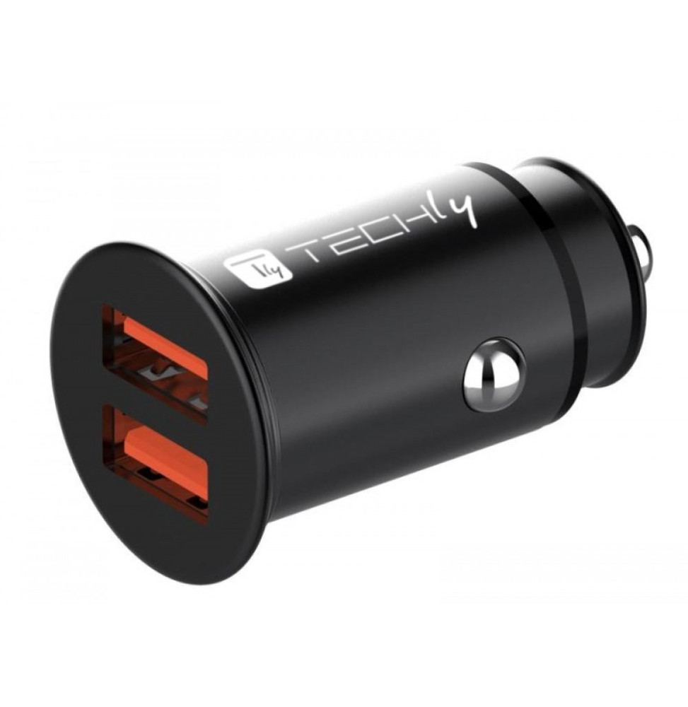 Techly 365382 Samochodowa ładowarka 2x USB 36W 5-12V
