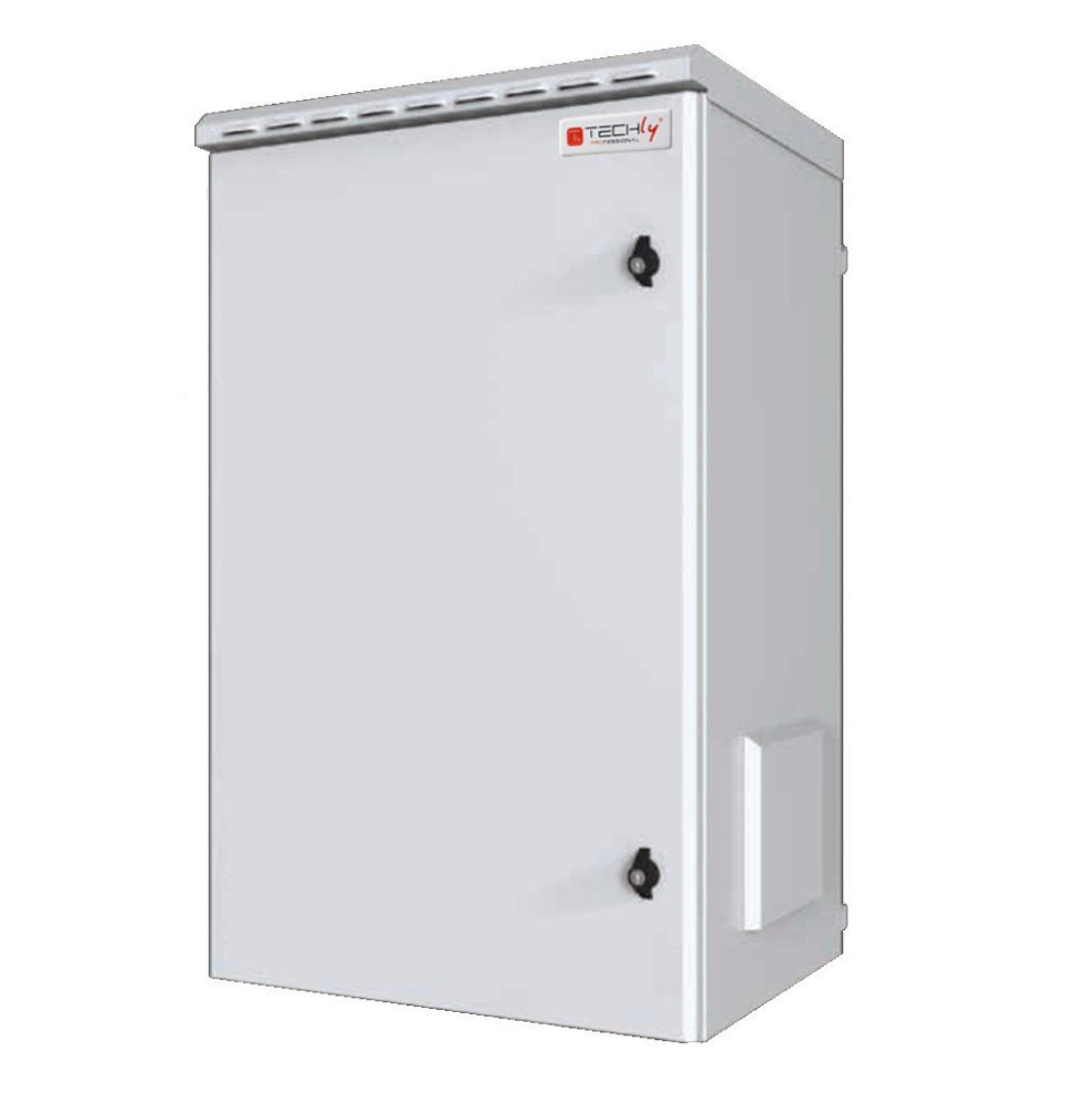 Szafa wisząca 9U Rack 19, IP55, pełne drzwi 600x450 szara