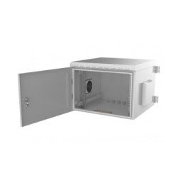 Szafa wisząca 9U Rack 19, IP55, pełne drzwi 600x450 szara