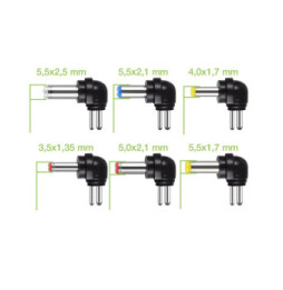 Zasilacz 230V uniwersalny 27W/2.25A 3-12V 6 wtyków DC i USB