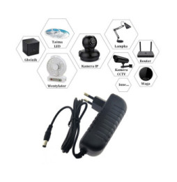 Uniwersalny zasilacz 230V, 18W/1,5A,12V, wtyk DC,5,5x2,1mm