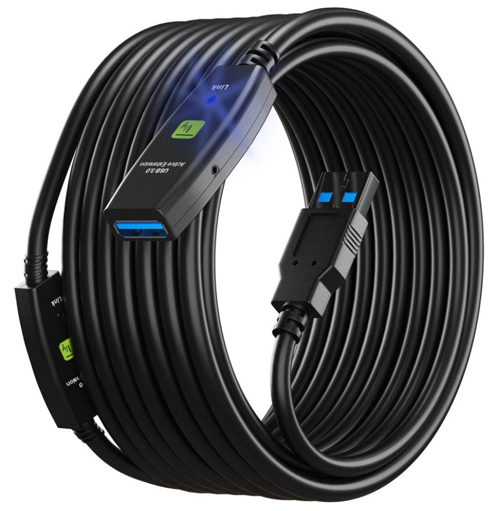 Kabel USB 3.0 przedłużacz aktywny USB-A na USB-A M/F 10m