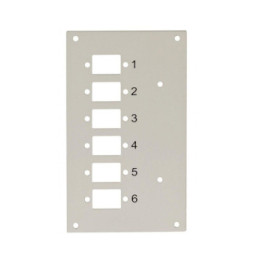 Panel do przełącznicy DIN Techly, 6x SC Simplex/LC Duplex