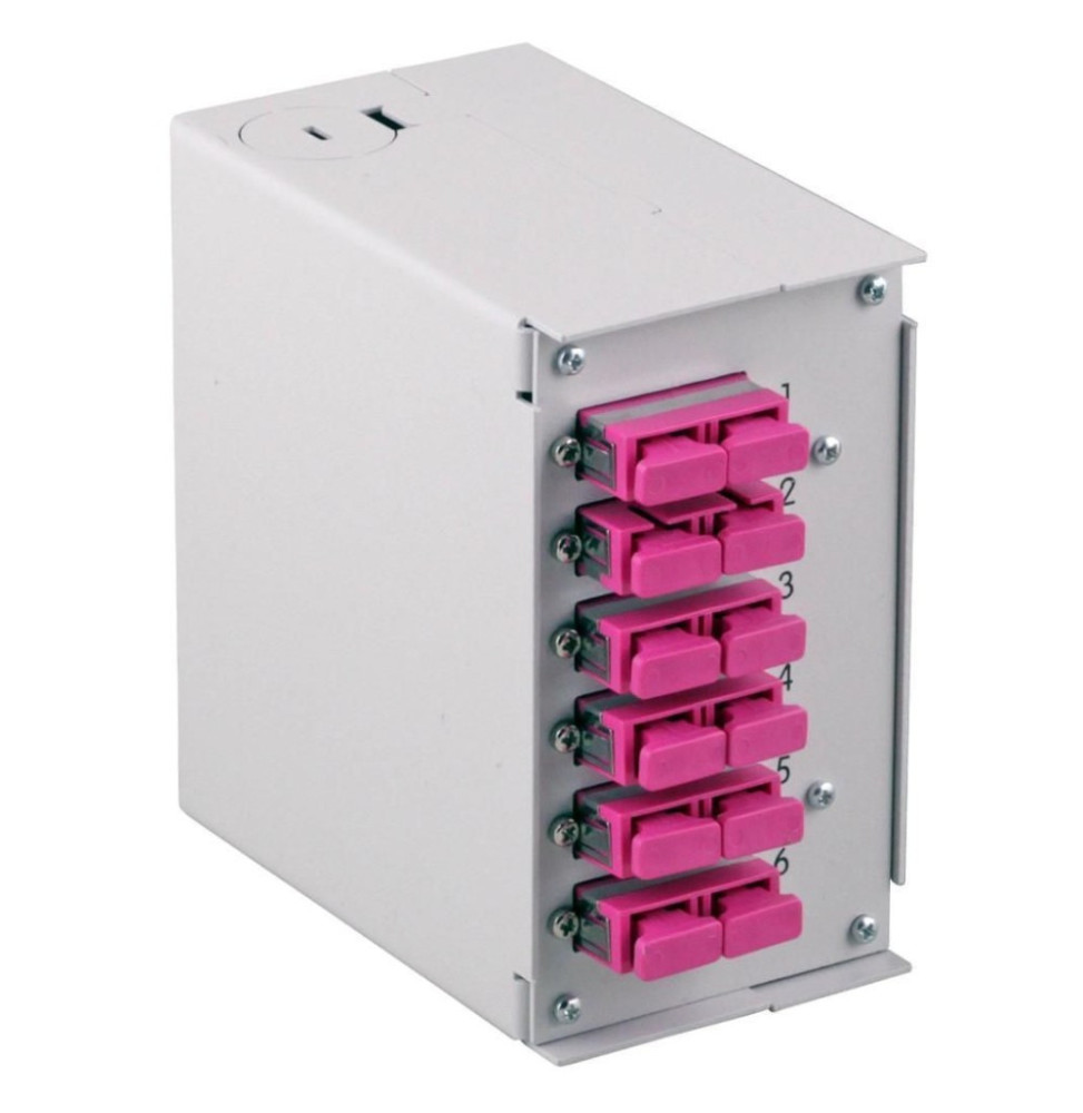 Panel do przełącznicy DIN Techly, 6x SC Duplex/LC Quad