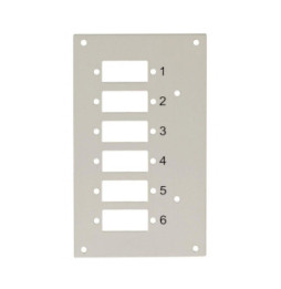 Panel do przełącznicy DIN Techly, 6x SC Duplex/LC Quad
