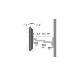Techly 301498 Wieszak TV 13-30" ścienny obrotowy - B2B Netinet