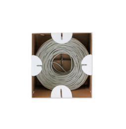 Kabel skrętka cat5e UTP drut 305m 100% CU szary