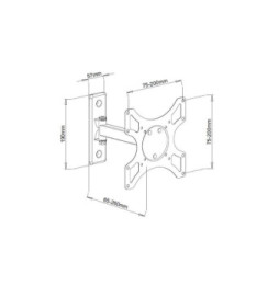 Techly 301443 Wieszak TV 13-37" ścienny obrotowy - B2B Netinet