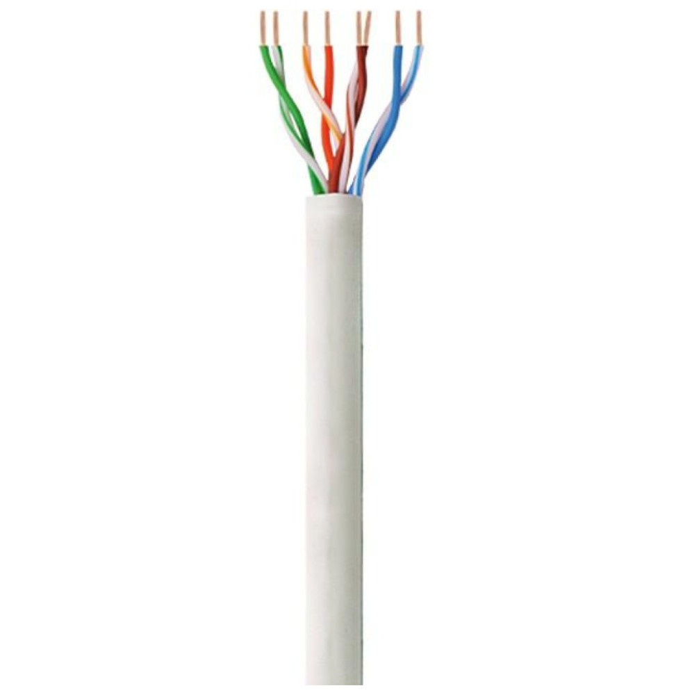 Kabel skrętka Cat5e UTP drut 305m CCA szary