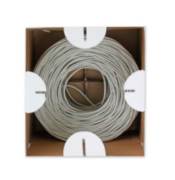 Kabel skrętka Cat5e UTP drut 305m CCA szary