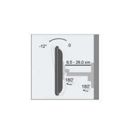 Techly 023837 Wieszak TV 19-37" ścienny obrotowy - B2B Netinet