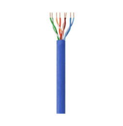 Kabel skrętka Cat6 UTP drut 305m CCA niebieski