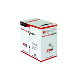 Kabel skrętka Cat6 UTP drut 305m 100% CU szary