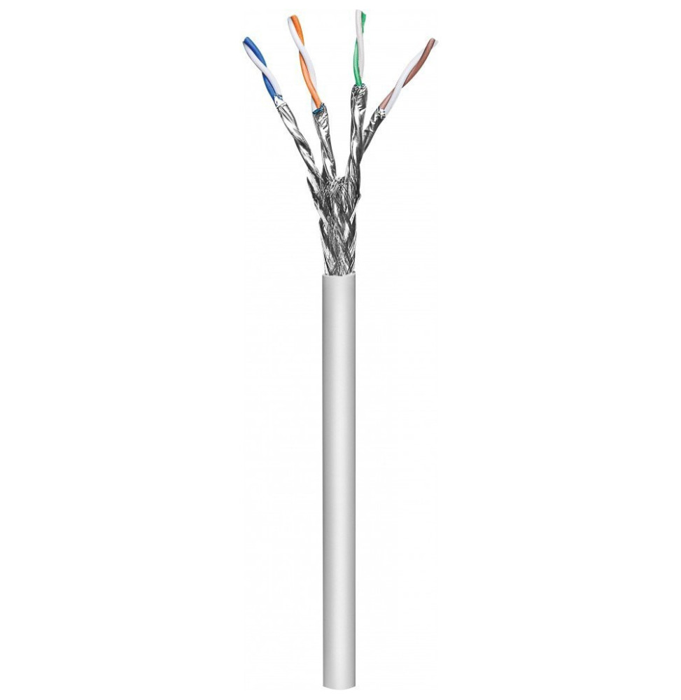 Kabel skrętka Cat6A SFTP linka 305m 100% CU szary