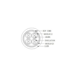 Kabel skrętka Cat6A SFTP linka 305m 100% CU szary