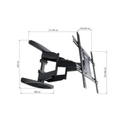 Techly 308886 Wieszak TV 40-80" ścienny obrotowy - B2B Netinet