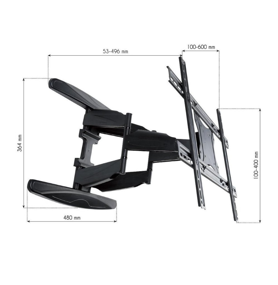 Techly 308886 Wieszak TV 40-80" ścienny obrotowy - B2B Netinet
