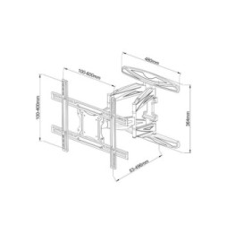 Techly 308886 Wieszak TV 40-80" ścienny obrotowy - B2B Netinet