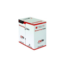 Kabel skrętka Cat5e FTP drut 305m CCA czarny zew.
