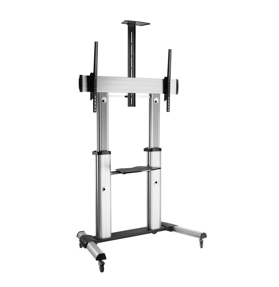 Stojak mobilny do telewizora 60-100" z półkami