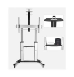 Stojak mobilny do telewizora 60-100" z półkami