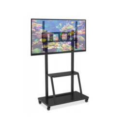 Stojak mobilny do telewizora 55-100" z dwoma półkami
