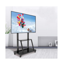 Stojak mobilny do telewizora 55-100" z dwoma półkami