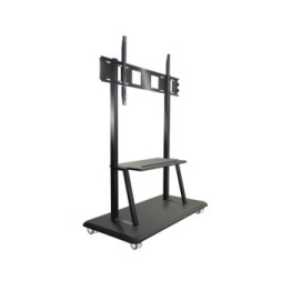 Stojak mobilny do telewizora 55-120" z dwoma półkami