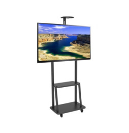 Stojak mobilny do telewizora 32-70" z dwoma półkami