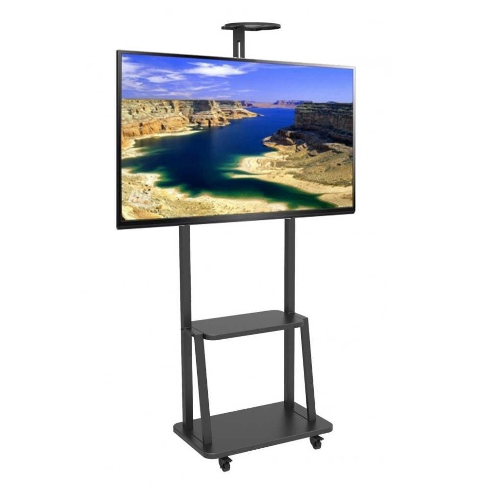 Stojak mobilny do telewizora 32-70" z dwoma półkami