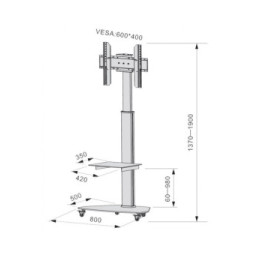 Stojak lcd 37-70' lux 180 reg